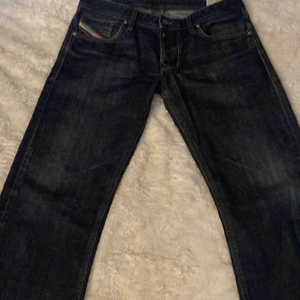 Mens blue jeans wash Orust7 Diesel industry Larkee size 31x32 regular straight
